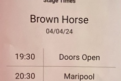 Brown Horse Timings