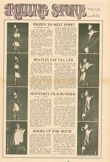 Rolling Stone 1968 Issue 5 (February 10)